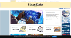 Desktop Screenshot of boersen-kurier.at